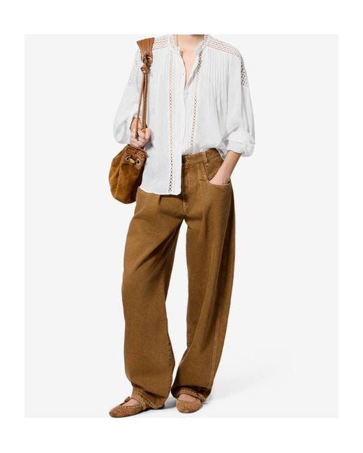 Isabel Marant White Polda Top