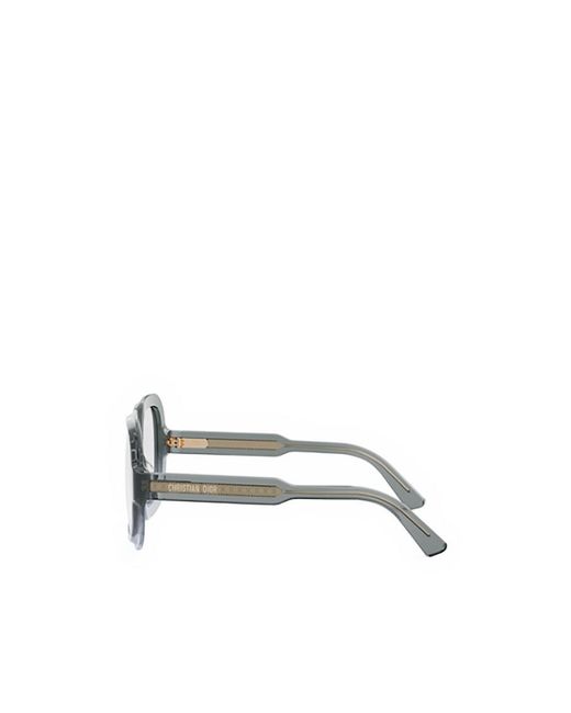 Dior Metallic Eyewear Square Frame Glasses