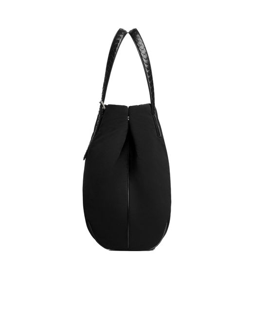 Bottega Veneta Black Logo Patch Tote Bag for men