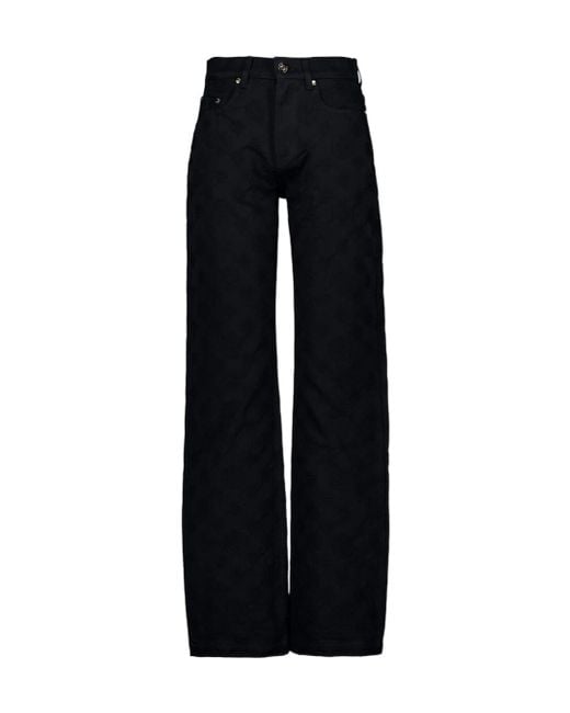 Casablanca Black Monogram-Print Jeans