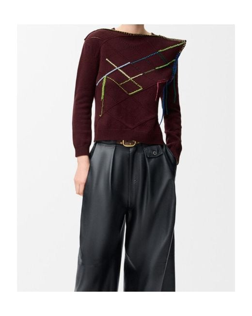 Loewe Purple Long-Sleeved Sweater