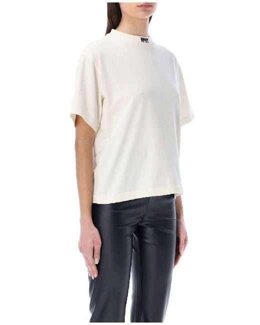 Heron Preston White Logo-Print Short-Sleeved T-Shirt