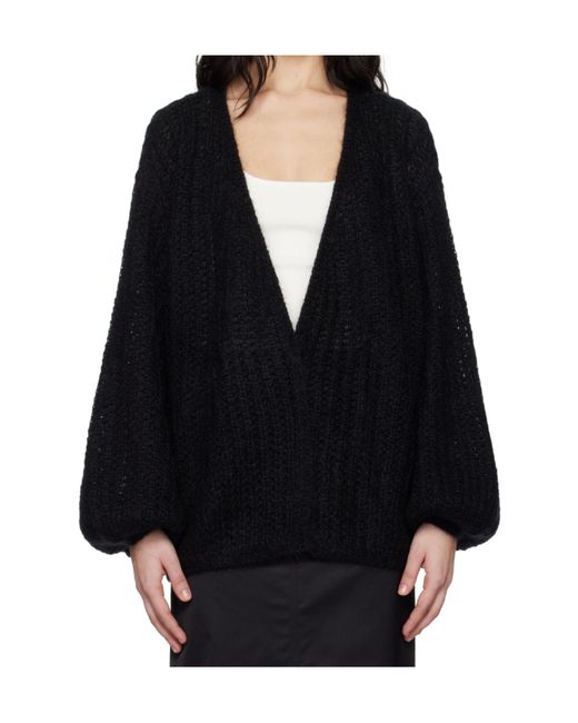 Totême Black Totême Puffed Cardigan