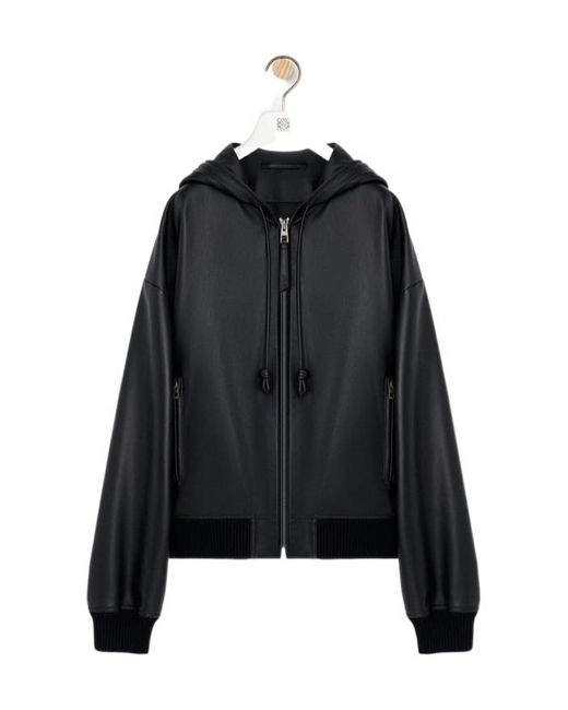 Loewe Black Hooded Jacket for men