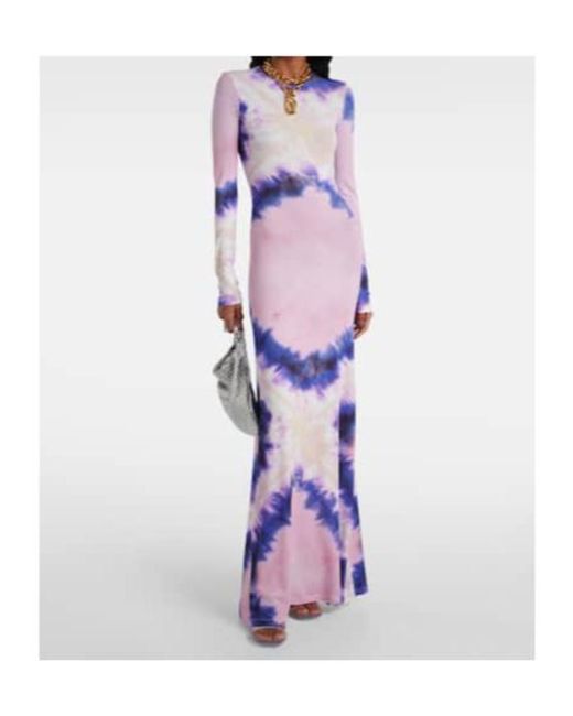 Rabanne Purple Dyed Maxi Dress