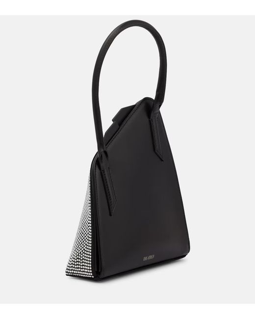 The Attico Gray Sunset Mini Crystal-Embellished Tote Bag