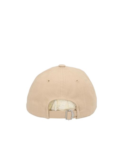 Isabel Marant Natural Tomas Logo Embroidered Baseball Cap