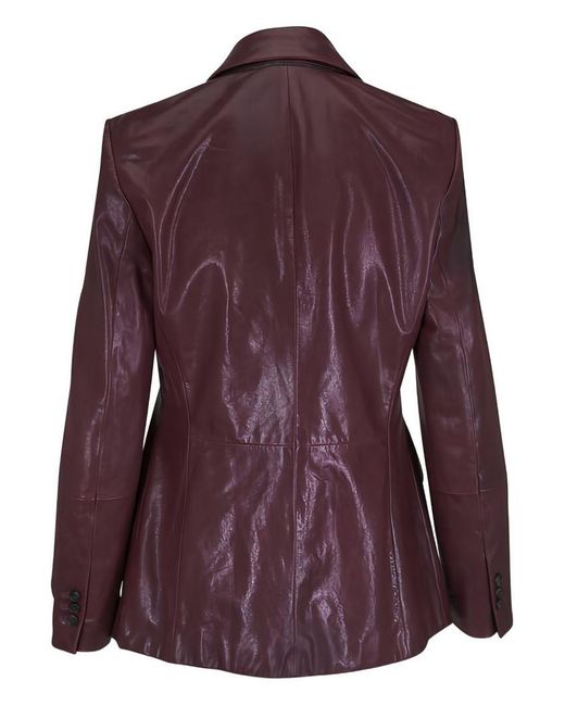 Brunello Cucinelli Purple Single-Breasted Jacket