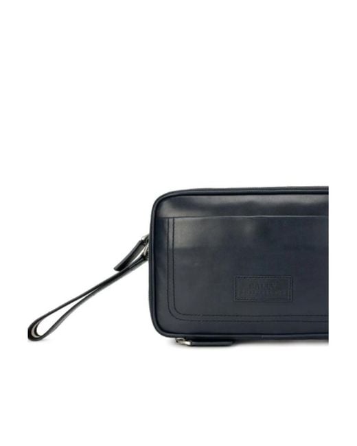 Bally Blue Logo Hand-Held Bag for men