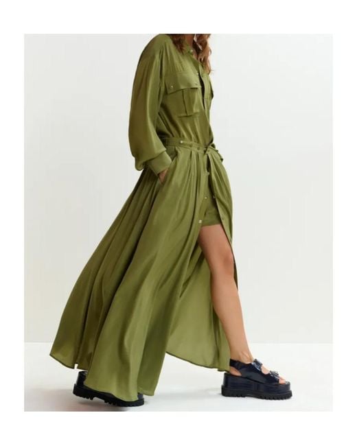 Essentiel Antwerp Green Jebba Maxi Overlay Jumpsuit