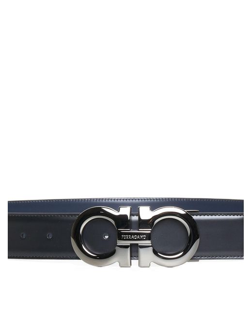 Ferragamo Blue Double-Sided Belt for men