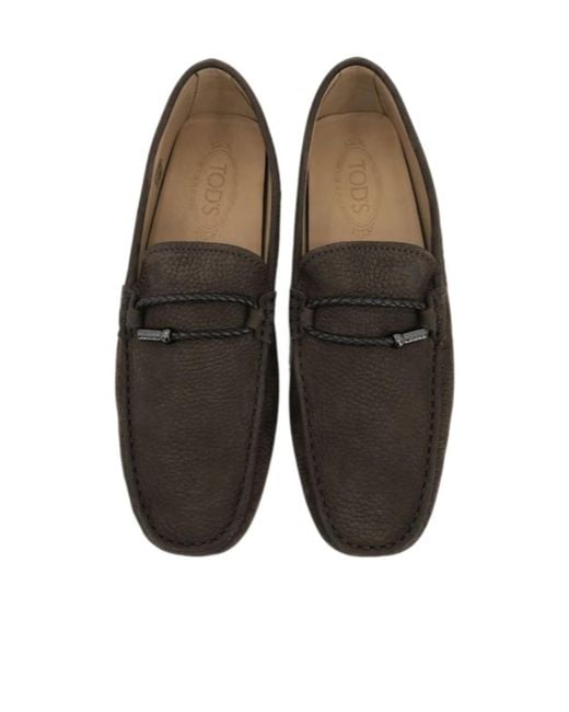 Tod's Green Logo Business Casual Shoes for men