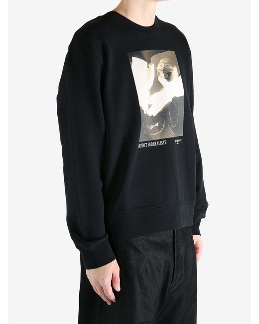 Givenchy Black Graphic-Print Sweatshirt for men
