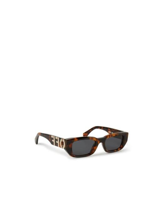 Off-White c/o Virgil Abloh White Hays Square Frame Sunglasses for men