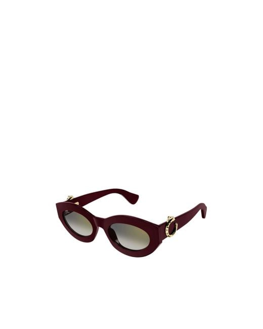 Cartier Multicolor Cat Eye Frame Sunglasses