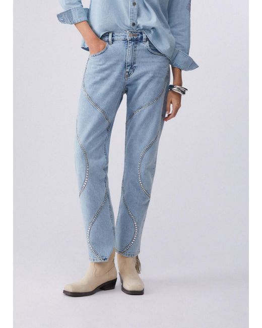 Liu Jo Blue Straight-Leg Jeans