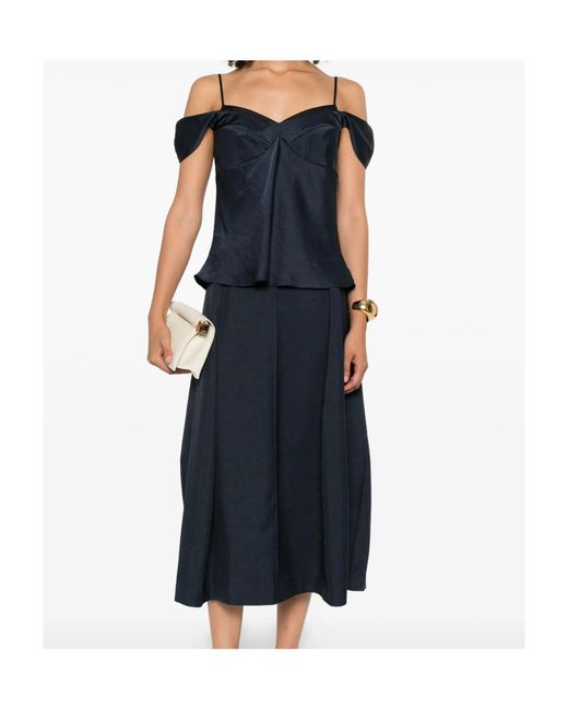 Theory Blue Spaghetti Strap Vest