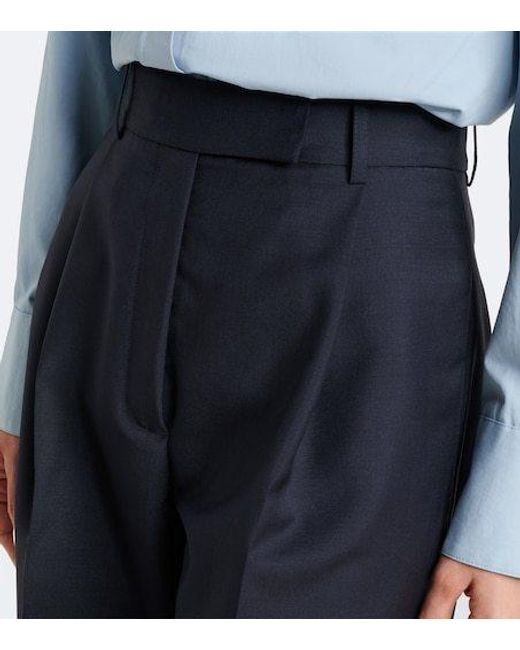 Rohe Blue Daria Wool And Cashmere Pants