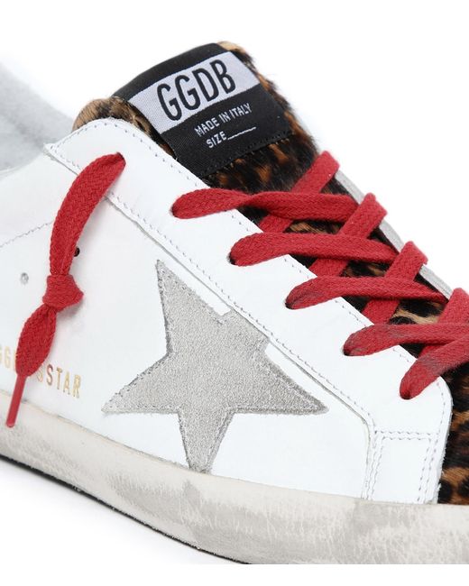 Golden Goose Deluxe Brand Multicolor Superstar Leopard-Print Sneakers