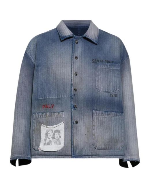 Paly Hollywood Blue Long-Sleeved Shirt for men
