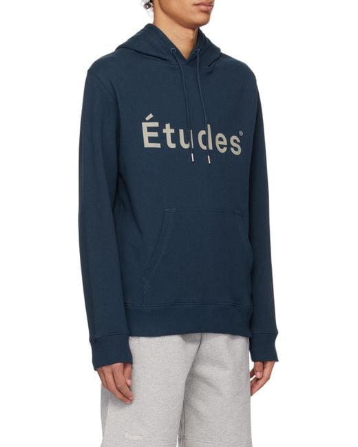 Etudes Studio Blue Hoodie for men