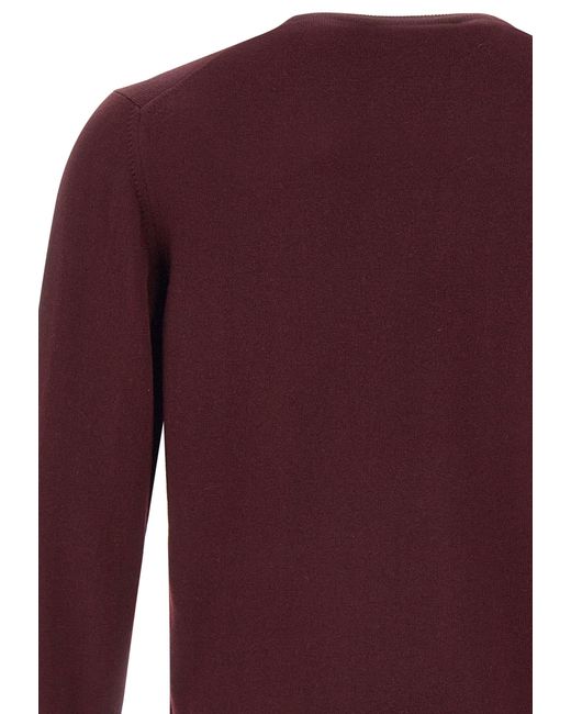 Gran Sasso Purple Crew Neck Knitted Sweater for men