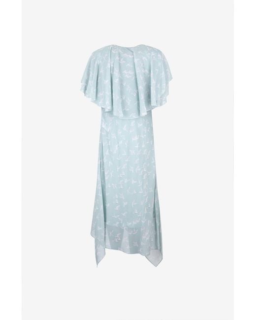 Stella McCartney Blue Short Sleeve Dress