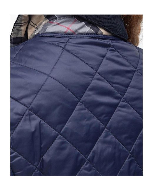 Barbour Blue Quilted Long-Sleeved Casual Jacket
