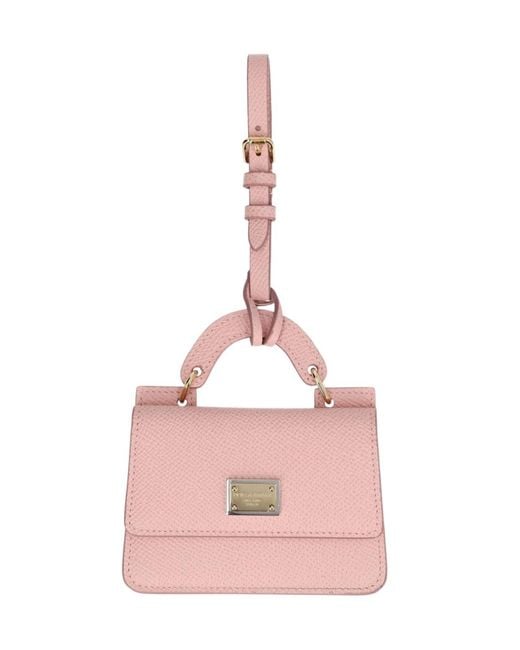 Dolce & Gabbana Pink Top Handle Mini Wallet