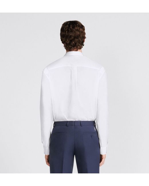 Dior White Homme Long-Sleeved Button-Up Shirt for men