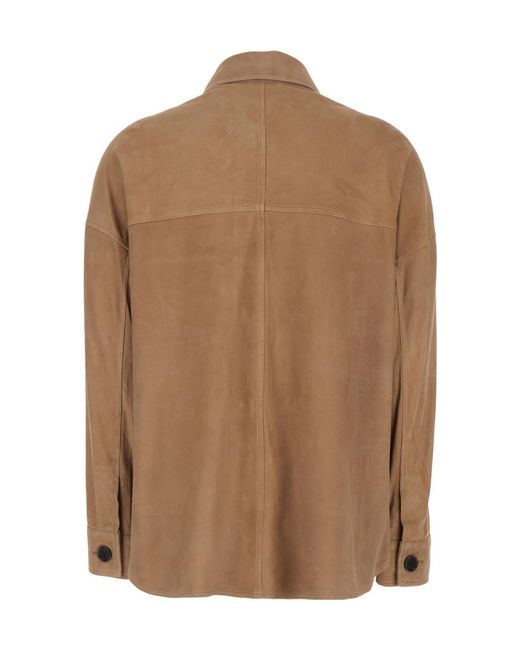Arma Brown Button Patch Pocket Jacket