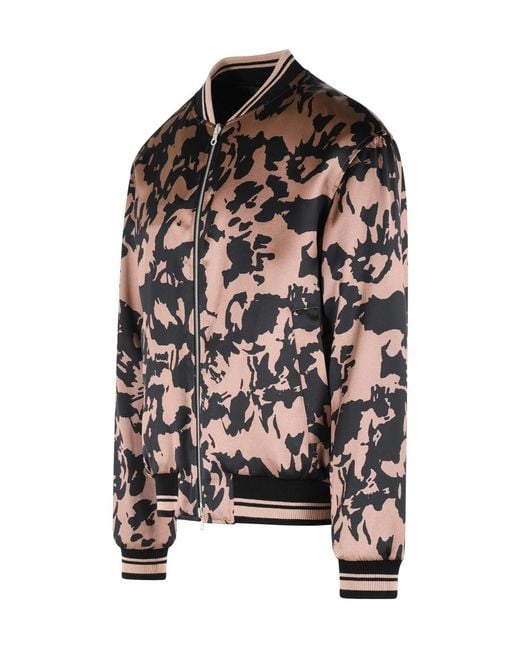 Dries Van Noten Black Volker Reversible Bomber Jacket for men