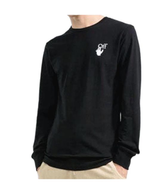 Off-White c/o Virgil Abloh Black Logo Arrow Print Long-Sleeve T-Shirt for men