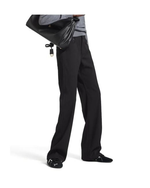 Balenciaga Black Straight Fit Tailored Pants