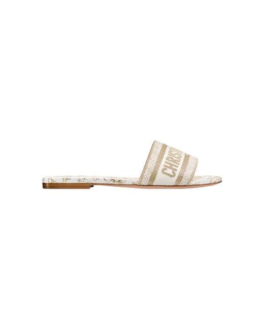 Dior White Dway Slide