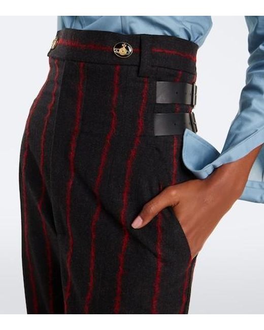 Vivienne Westwood Black Lauren Wool, Alpaca, And Mohair-Blend Pants