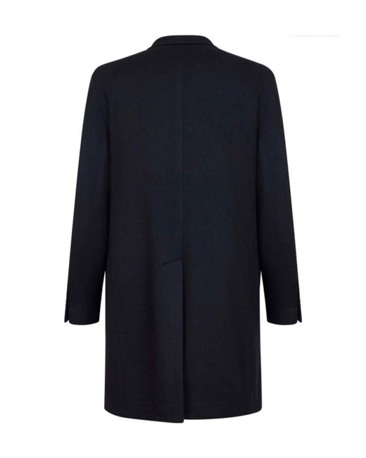 Tagliatore Blue Single Breasted Coat for men