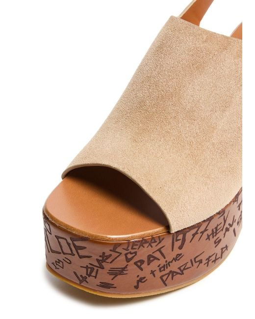 Chloé Brown Maxime Platform Sandals