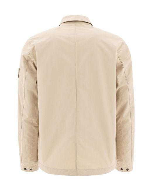Stone Island Natural Compass Patch Zipped Jacket for men
