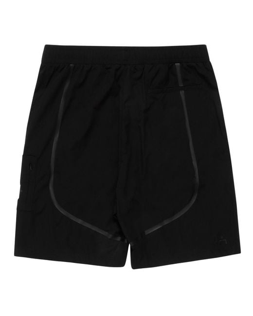 A_COLD_WALL* Black A-Cold-Wall* Stripe-Detailed Track Shorts for men