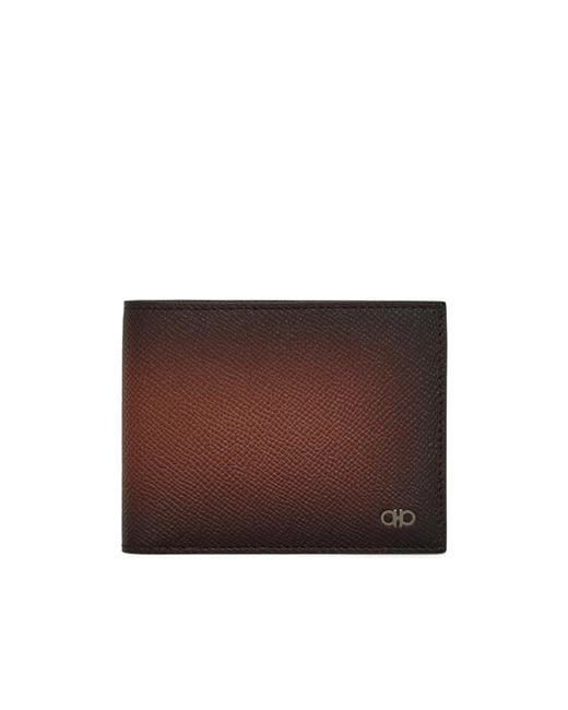 Ferragamo Brown Gancini Wallet for men