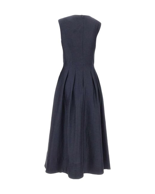 Rebecca Vallance Blue Serenity Sweetheart Midi Dress