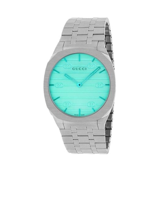 Gucci Blue 25H Watch, 38Mm