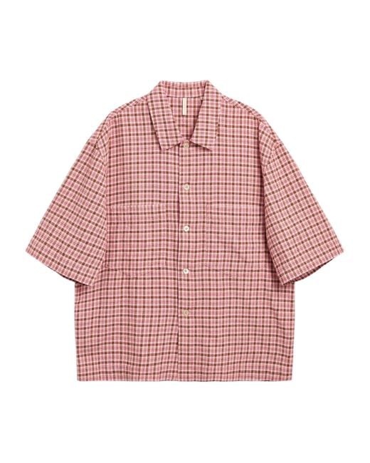 sunflower Red Camicia A Quadri for men