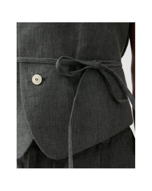 Jacquemus Black Raysan Button Waistcoat for men