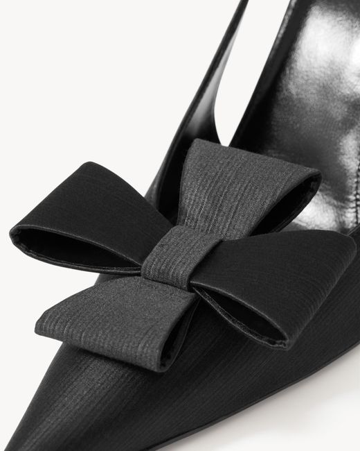Saint Laurent White Tea Slingback Pumps