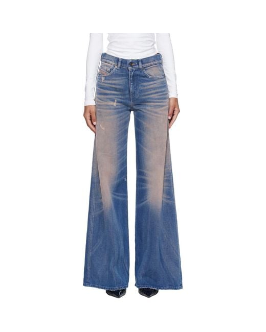 DIESEL Blue Belt-Loop Jeans