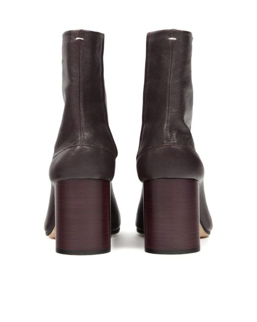 Maison Margiela Brown 80Mm Tabi Ankle Boots