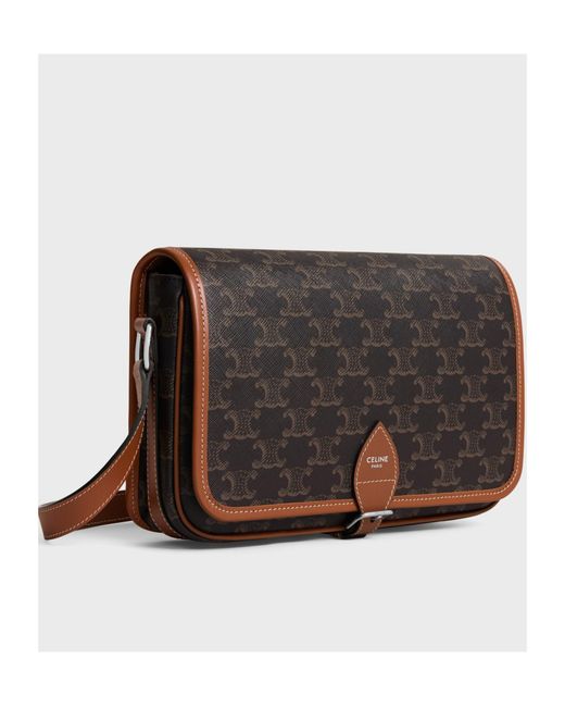Céline Black Small Folco Messenger for men