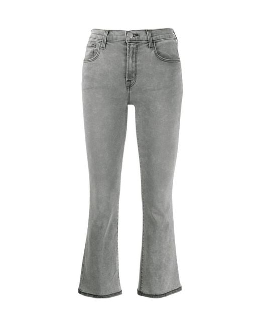 J Brand Gray Flared Jeans